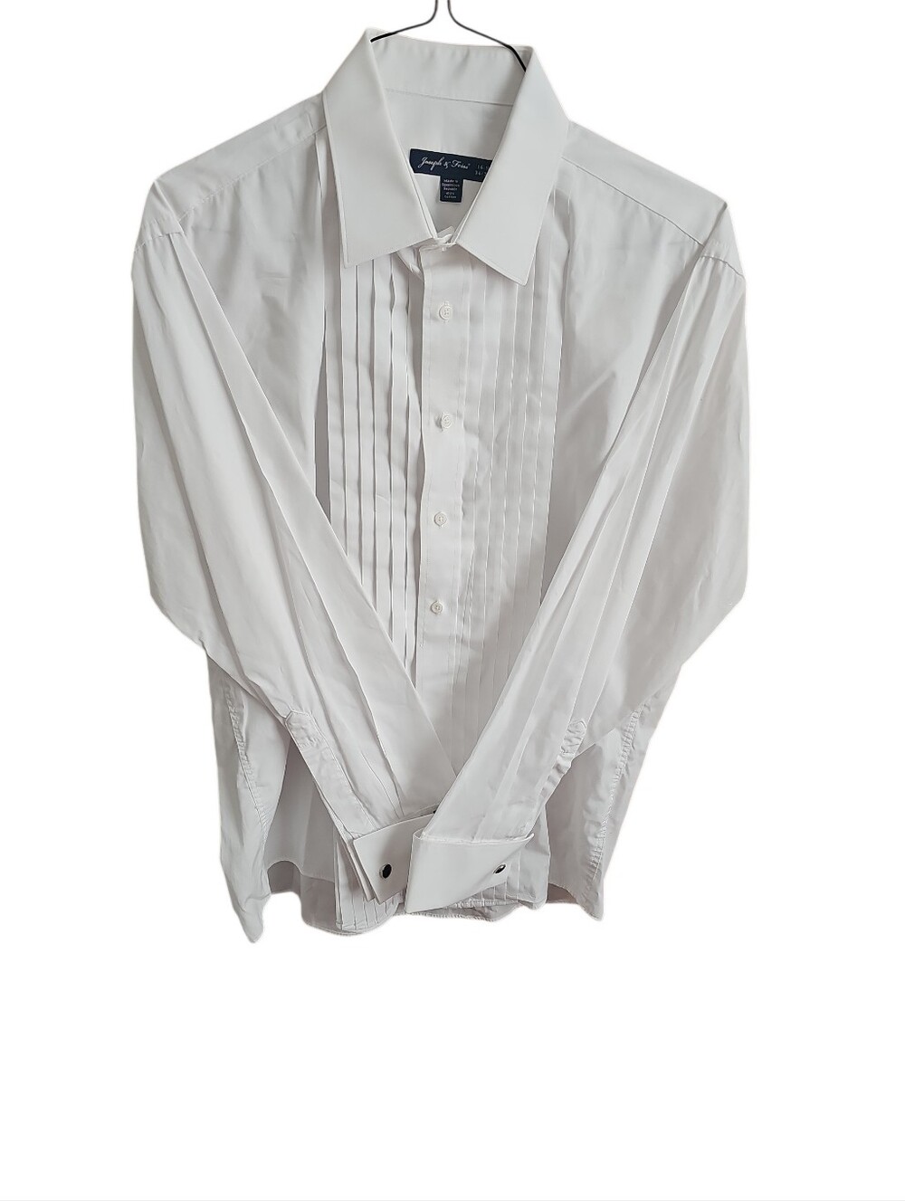 Joseph & Feiss Dress/ Tuxedo Shirt With Cuff Links Sz 16 1/2 34/35 W/ Cuff Links
